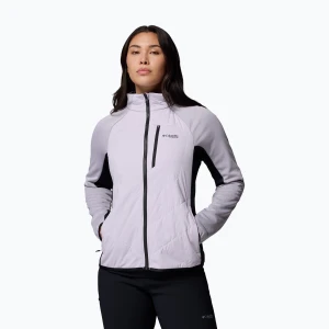 Kurtka hybrydowa damska Columbia Arctic Crest Hybrid Full Zip lavender pearl/black