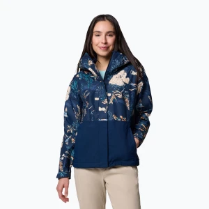 Kurtka hybrydowa damska Columbia Hikebound Printed collegiate navy