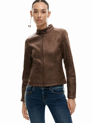 Kurtka imitująca skórę Desigual