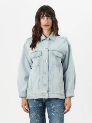 Kurtka jeansowa 7 For All Mankind jasnoniebieski