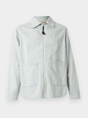 Kurtka jeansowa Aspesi jasnoniebieski denim