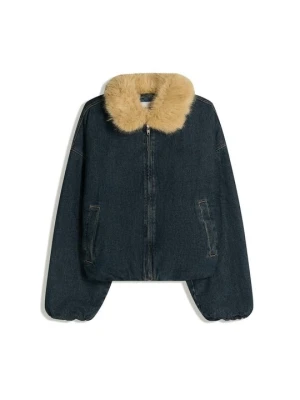 Kurtka jeansowa Bershka jasnoniebieski denim