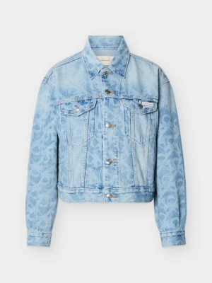 Kurtka jeansowa Calvin Klein Jeans jasnoniebieski denim