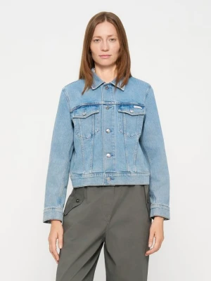 Kurtka jeansowa Calvin Klein Jeans mleczny