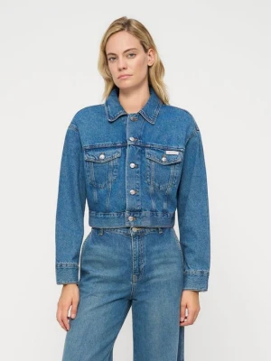 Kurtka jeansowa Calvin Klein Jeans niebieski
