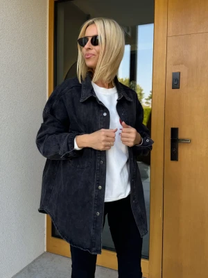 Kurtka Jeansowa Czarna Tess L ClothStore