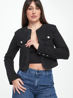 Kurtka jeansowa damska z kryształkami LIU JO
