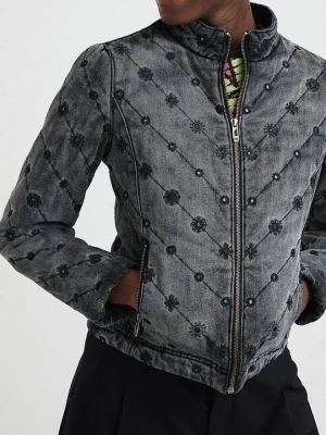 Kurtka jeansowa Desigual czarny
