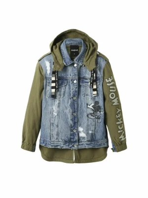 Kurtka jeansowa Desigual zielony