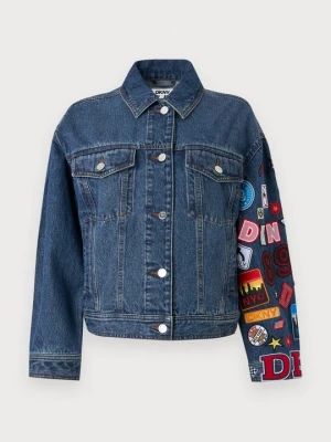 Kurtka jeansowa DKNY niebieski denim