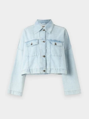 Kurtka jeansowa Drykorn jasnoniebieski denim
