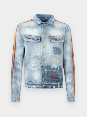 Kurtka jeansowa Dsquared2 niebieski denim