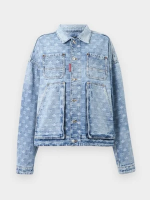 Kurtka jeansowa Dsquared2 niebieski denim