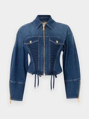 Kurtka jeansowa Elisabetta Franchi niebieski denim