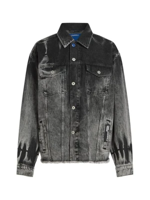 Kurtka jeansowa KARL LAGERFELD jasnoniebieski denim