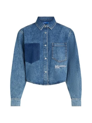 Kurtka jeansowa KARL LAGERFELD niebieski denim