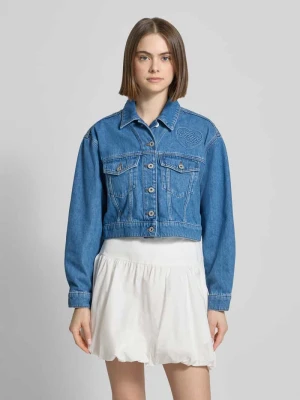 kurtka jeansowa krój regular fit mieszanka bawełny model 'GALATEA_B' Hugo Blue