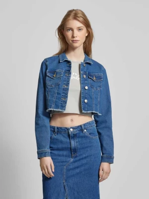 Kurtka jeansowa krótka z kieszeniami na piersi model ‘WONDER’ Only