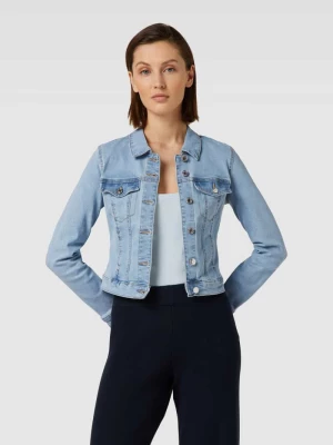 Kurtka jeansowa krótka z wykładanym kołnierzem model ‘LUNA’ Vero Moda Outdoor
