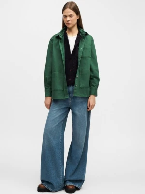Kurtka jeansowa Lacoste zielony