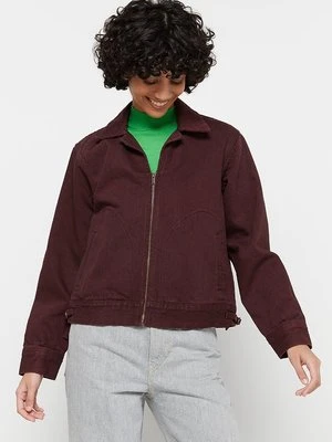 Kurtka jeansowa Levi's bordowy