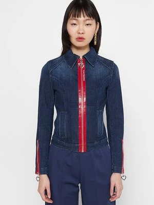 Kurtka jeansowa LOVE MOSCHINO niebieski denim