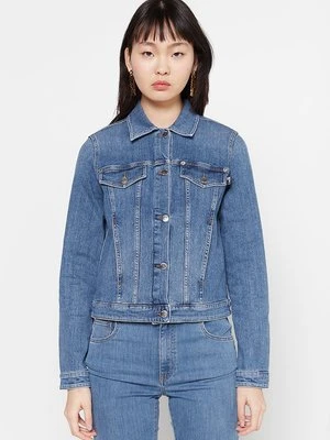 Kurtka jeansowa LOVE MOSCHINO niebieski denim