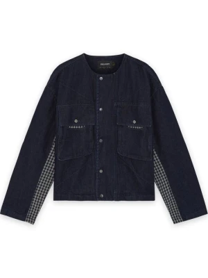 Kurtka jeansowa Lyle & Scott ciemnoniebieski