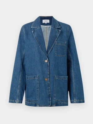 Kurtka jeansowa Maison Kitsuné ciemnoniebieski