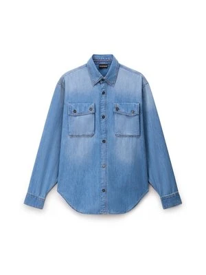 Kurtka jeansowa Napapijri jasnoniebieski denim