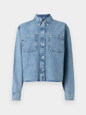 Kurtka jeansowa Noisy May jasnoniebieski denim