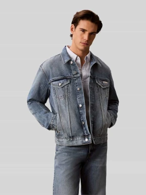 Kurtka jeansowa o kroju krój regular fit z czystej bawełny Calvin Klein Jeans