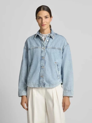 Kurtka jeansowa o kroju krój regular fit z czystej bawełny Style Icon Collection Jeansowy niebieski
