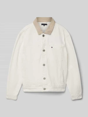 Kurtka jeansowa o kroju oversized z czystej bawełny Tommy Hilfiger Teens