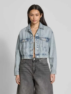 Kurtka jeansowa o kroju oversized z mieszanki bawełny i lyocellu Tommy Jeans Jasnoniebieski