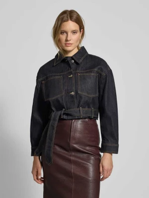 Kurtka jeansowa o kroju oversized z mieszanki bawełny model ‘GALATA’ HUGO