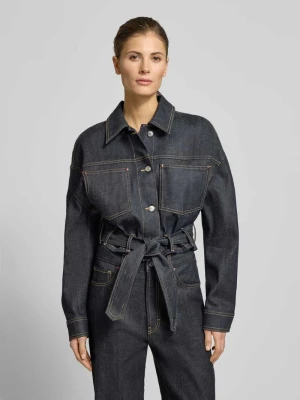 Kurtka jeansowa o kroju oversized z mieszanki bawełny model ‘GALATA’ HUGO