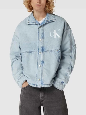 Kurtka jeansowa o kroju oversized z nadrukiem z logo Calvin Klein Jeans