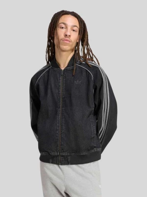 kurtka jeansowa o kroju regular fit z czystej bawełny adidas Originals Czarny