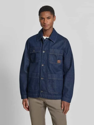 Kurtka jeansowa o kroju regular fit z czystej bawełny model 'WORK' Gant