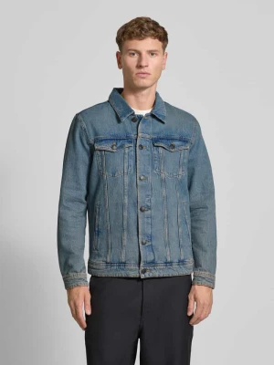 Kurtka jeansowa o kroju regular fit z kieszeniami na piersi jack & jones