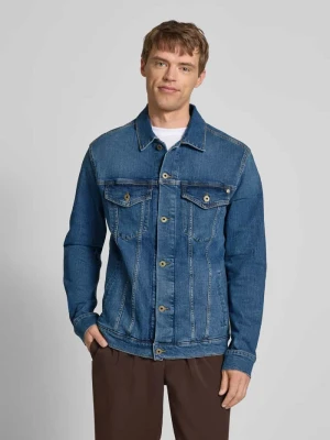 Kurtka jeansowa o kroju regular fit z listwą guzikową Pepe Jeans