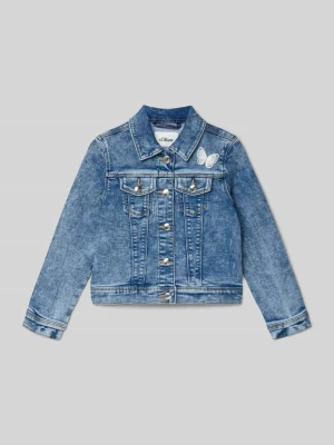 Kurtka jeansowa o kroju regular fit z mieszanki bawełny i lyocellu s.Oliver RED LABEL