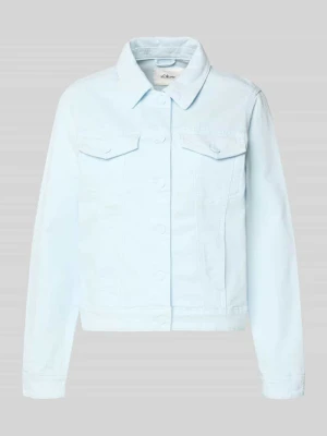 Kurtka jeansowa o kroju regular fit z mieszanki bawełny s.Oliver RED LABEL