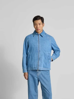 Kurtka jeansowa o kroju regular fit z wykładanym kołnierzem Closed Jeansowy niebieski