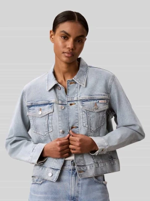 Kurtka jeansowa o kroju relaxed fit z czystej bawełny Calvin Klein Jeans Jasnoniebieski