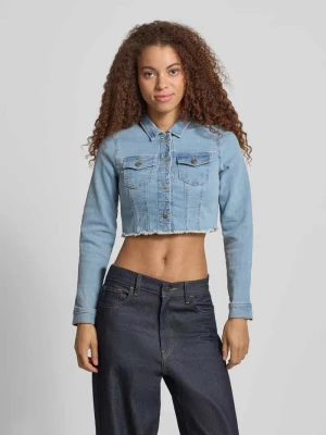 Kurtka jeansowa o kroju slim fit z mieszanki bawełny model 'WONDER' Only