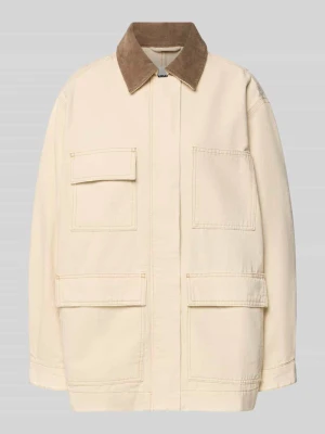 Kurtka jeansowa o krótkim kroju z czystej Bawełna Model 'WORKWEAR CANVAS' ARMEDANGELS