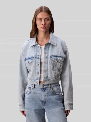 Kurtka jeansowa o krótkim kroju z czystej bawełny Calvin Klein Jeans