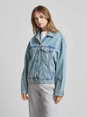 Kurtka jeansowa o luźnym kroju z efektem znoszenia Gina Tricot